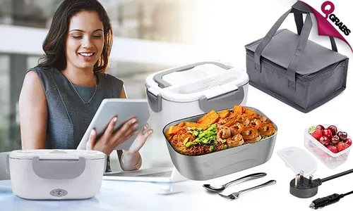Portable Electric Heating Lunch Box for Office & Cars!